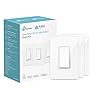 Kasa Smart Light Switch HS200P3, Single Pole, Needs Neutral Wire, 2.4GHz Wi-Fi Light Switch Works with Alexa and Google Home, UL Certified, No Hub Required, 3-Pack , White