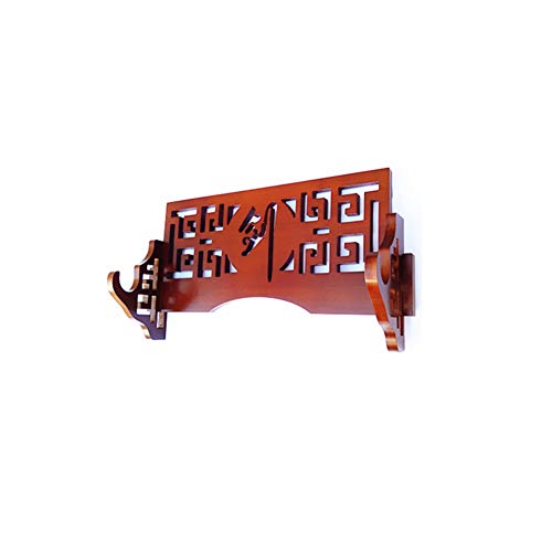 LZYC Bamboo Sword Holder Wall Mount Samurai Sword Display Stand Sword Bracket Hanger