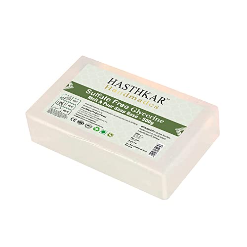 byPureNaturals Hasthkar Soap Base Bar (500G) For Soap Making, Melt & Pour Clear Transparent Glycerine Soap Base, Pure Organic & Natural, Paraben Free (Pack Of 1) byPureNaturals Hasthkar Soap Base Bar (500G) For Soap Making, Melt & Pour Clear Transparent Glycerine Soap Base, Pure Organic & Natural, Paraben Free (Pack Of 1)