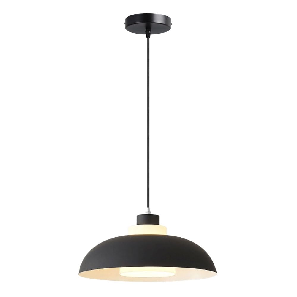 Kbuukyyxouy One Color Modern Industrial Style Chandelier, E27 Base Metal Pendant Lampshade, Ceiling Lighting Fixtures, Living Room, Dining, Balcony Decorative Hanging Light