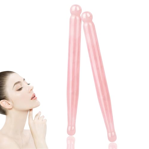 Acupressure Pen for Facial Skin Care-Deep Tissue 2Pcs Crystal Massage Tool-Point Massage Relief Pain Therapy Stone Tools Relaxing Trigger Self-Massage