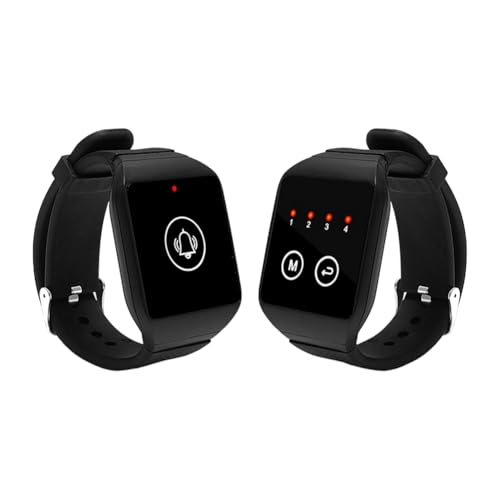 Janasiba Récepteur de Montre Sans Fil pour Serveur, Appel de Restaurant, Téléavertisseur pour Maison, Café, Dentiste, Bureau, Conférence Téléphonique