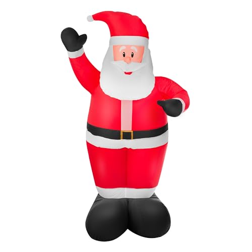 Aufblasbarer Weihnachtsmann 150cm mit mit Gebläse und LED-Beleuchtung...
