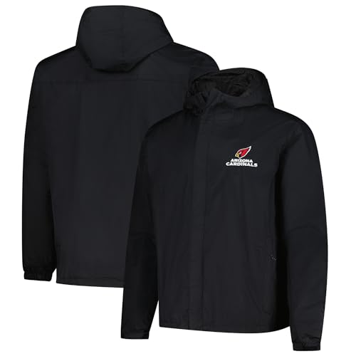 Image of Dunbrooke Men's NFL Tropic Waterproof Packable Full-Zip Hoodie Jacket