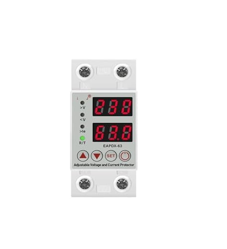 Protection contre les surintensités 230V et compteur d'énergie numérique rail