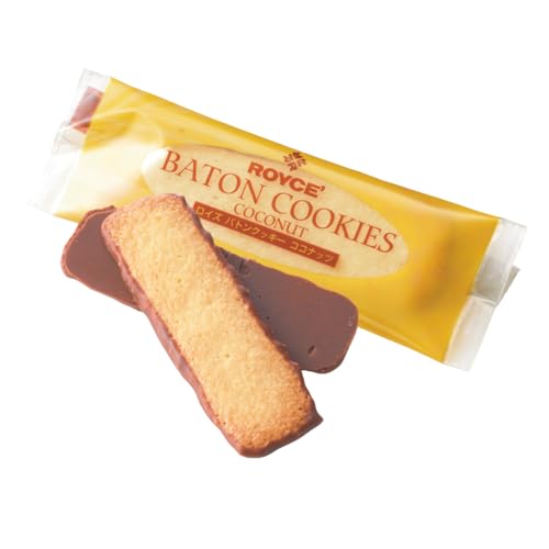 ROYCE' Coconut Baton – Japanese Gourmet Cookies from Hokkaido | Coconut Snack for Gifting & Indulgence (25 Pieces)