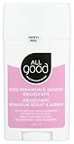 All Good Deodorant Rose Geranium & Jasmine - 2.5 oz Stick