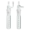 Chemglass CG-1820-01 Series CG-1820 Midget Impinger, Graduated, Complete, 24/40 Joint Size, Plain Tip