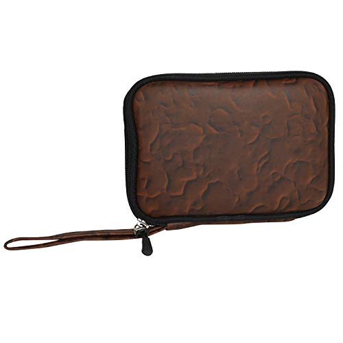 Image of WD HDD Hard Case /Cover /Pouch for 2.5 inch Portable Hard Drive (for Seagate, Toshiba, WD, Sony, Transcend, Lenovo, Adata) (Brown FIRE)