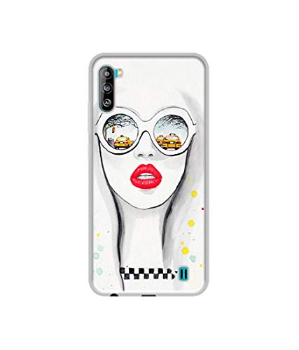 Image of Girl Design Printed Silicon Soft TPU Back Case Cover for Lava Z2
