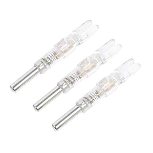 3Pcs LED Tail Decor for Arrow Bows Glowing Arrow Nocks Colorful Lights Easy Install Archery Accessories