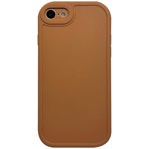 Callyue Compatible with iPhone SE 3rd/2nd Gen Phone Case, TPU [Circular Edges] & [Camera Protecion] Upgraded Phone Case for iPhone 8/7 4.7 inch, Brown Cover