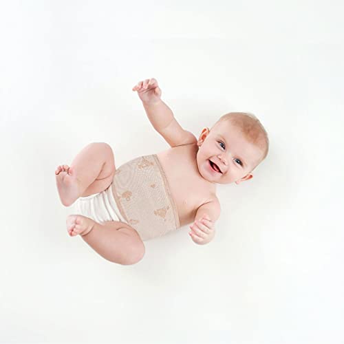 Image of EXCEART Baby Belly Bands 2-Pack Soft Cotton Infant Navel Wraps Breathable Umbilical Cord Care Bands for Newborn Comfort and Protection 18.5X4.13 Inches