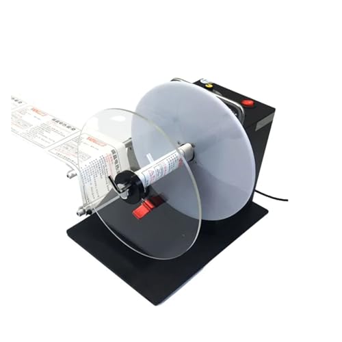CSDASW Máquina rebobinadora de Etiquetas Rebobinadora automática bidireccional, máquina autoadhesiva de código de Barras, bobinadora de Etiquetas for Ropa(DS802)