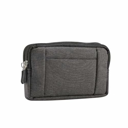 Narunii Etui Ceinture Clip Sacoche Universel pour iPhone 15/14/13/Pro/Max,Sac de Téléphone Portable,Pochette Ceinture Homme pour Samsung Galaxy,Horizontal (Nylon Noir,17x9,8x2,5cm)