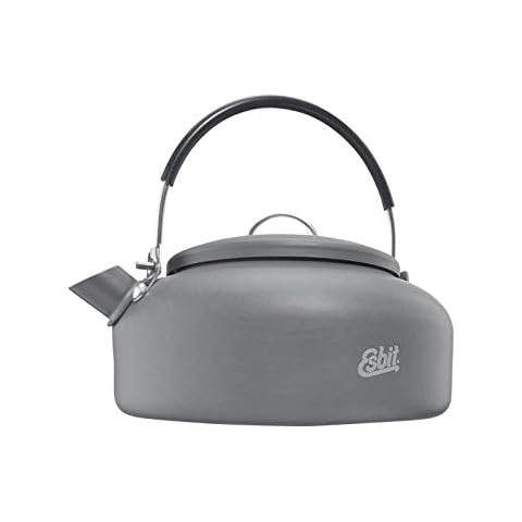 Esbit Water Kettle | Hard Anodized Aluminum| BPA | Compact Size |Camping, Backpacking, Sports | Outdoor Kitchen Cover