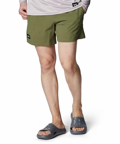 [A_[A[}[] UA BOARD SHORTS Marine OD Green L