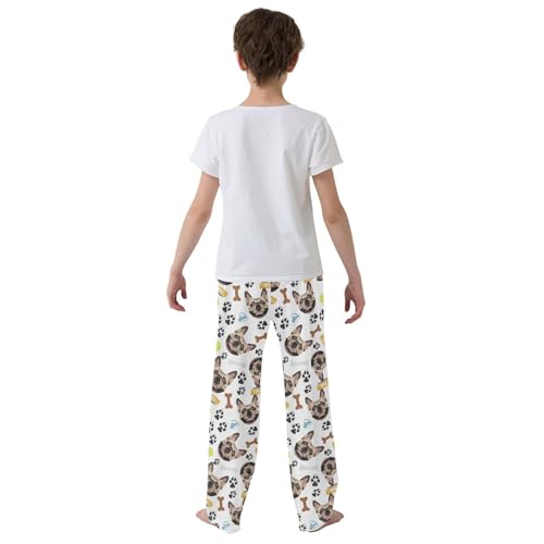 Dog French Bulldog Stuff Boys Pants for Kids Jogger Pants with Pockets S-XL3