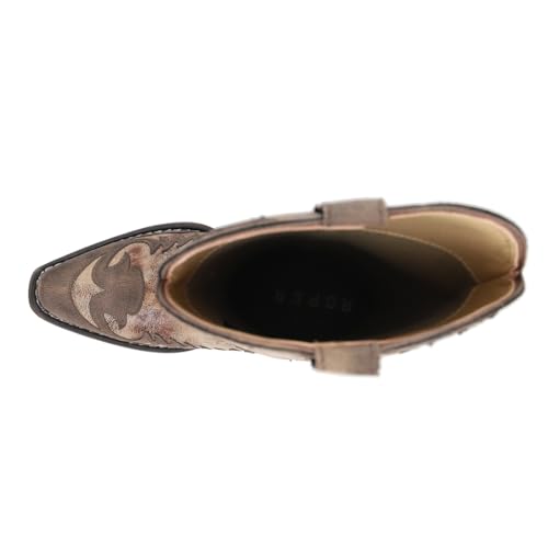 ROPER Womens Maria Snip Toe Casual Boots Mid Calf Low Heel 1-2" - Brown4