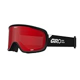 Giro Roam - Gafas de esquí - Gafas de snowboard para hombres, mujeres y jóvenes, apiladas, color ámbar escarlata y amarillo
