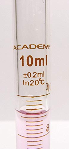 Cilindro de medición de vidrio 10 ml para experimentos y fórmulas 2