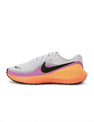 Nike Women's Revolution 8 Road Running Shoes, White/Black-Tangerine Tint-Orange Pulse, 8