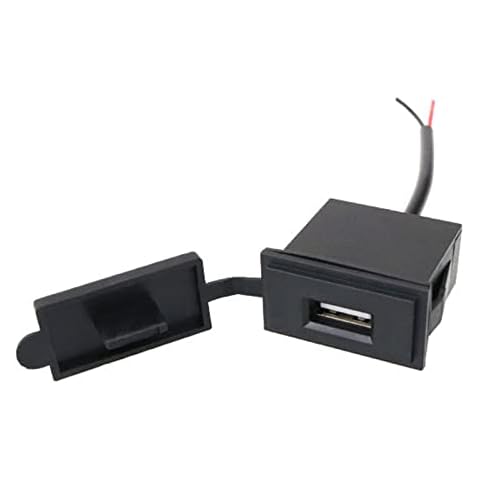 Huihuay Mini USB Car Charger with Waterproof Panel Cover