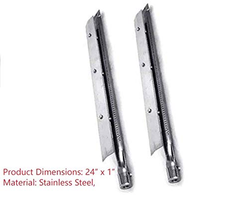 Grill Parts Zone Stainless Steel Smoker Burner for Select Viking VGBQ412-2RT VGBQ412T VGBQ530-4RT VGBQ530T (2-PK) Gas Models