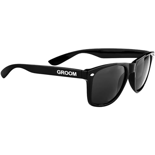 Image of LADY&HOME Bachelor Party 7pcs Wedding Sunglasses for Groom, Best Man, Groomsmen Gifts Wedding Favor
