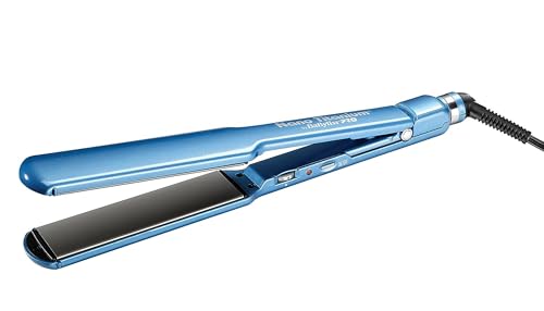 BaBylissPRO Nano Titanium & Céramique ultra-mince, double tension en fer plat avec plaques flottantes
