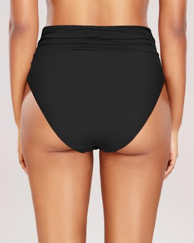Holipick Women High Waisted Bikini Bottoms Tummy Control Swimsuit Bottom High Cut Bathing Suit Swim Bottom4