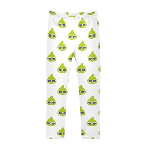 ZZKKO Girls Leggings Cartoon Wasabi Character Toddler Girls Clothes Leggings for Girls Toddler Girls Leggings 3-4T
