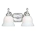 Vaxcel CL-VLD002CH Cologne 2 Light Vanity Light, Chrome Finish