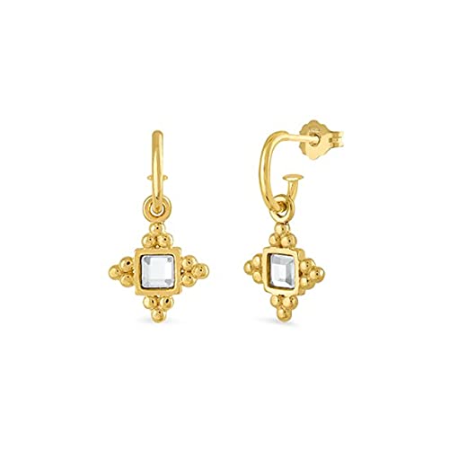Boucles d'oreilles de mariage zircon noir piercing femmes