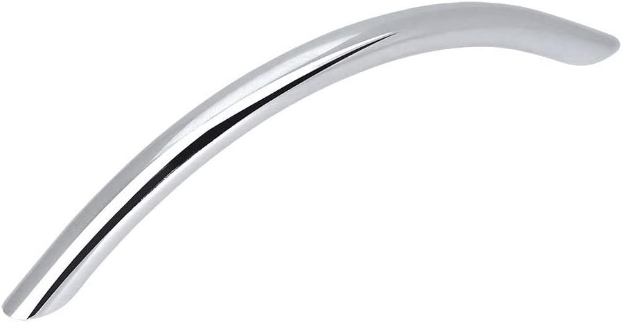 Cosmas 10 Pack 801-128CH Solid Steel Polished Chrome Arch Bow Cabinet Hardware Bar Handle Pull - 5" (128mm) Hole Centers