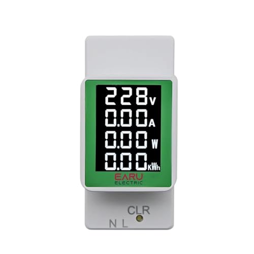 4IN1 Din Rail AC Monitor AC50-300V 100A Voltage Current Watt KWH Power Digital Energy Meter Volt AMP Voltmeter Ammeter Wattmeter