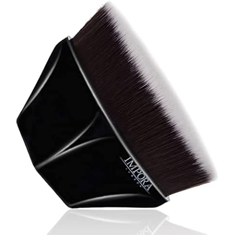 Foundation Brush for Liquid, Powder, Cream, Bronzer, Blush. Dense Fibres for Flawless Application. Include Protective Case, Perfect for Travel, Compact Cover