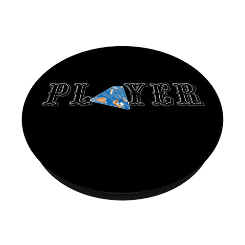 Player Outfit - Nerd Dice Game Outfit Nerd PopSockets Swappable PopGrip, Black - Image 2