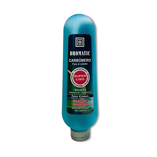 LAXIOS Dromatic Carbomero Super Liso Para el Cabello Termoprotector Keratina Zero Grasa Repolarizador Antiesponjado (16.9oz - 500ml)