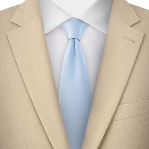 Image of Jacob Alexander Men's Slim Width 2.75 inch Solid Color Tie