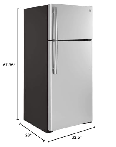 GE® ENERGY STAR® 17.5 Cu. Ft. Top-Freezer Refrigerator on Fridge.com