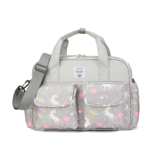 Atsabdas Diaper Bag Tote,Mommy Bag for Hospital,Crossbody Waterproof Baby Storafe Bag,Cute Baby Nappy Bag for Mom(Unicorn)