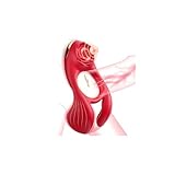 Penisring Sex Spielzeug für die Paare Extrem Sex Penis Vibrator, Sexspielzeug für Frau Männer Beide Zusammen Cock Ring 7Modi Vibration für Klitoris Stimulator & Penis Vergrößerung Zeit Verlängern Rot
