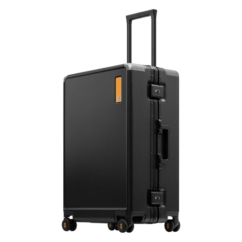 LEVEL8 Zipperless Aluminum Frame Luggage