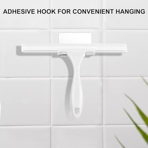 Image of SetSail Squeegee for Shower Glass Door, 10 Inches, White