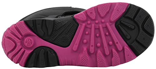 Kamik Unisex-Child Waterbugw Snow Boot, Black/Pink, 10 M US4