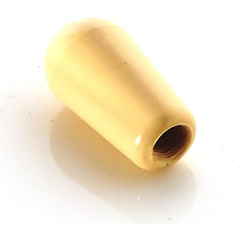 1 x Guitar toggle switch Tip Cap Knob in Ivory/cream, screw on 3.5mm thread Cover