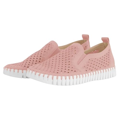 Image of Ilse Jacobsen HORNBAEK Women's Tulip Slip-On Flat | Elastic Side Panels | Lightweight Flexible Comfort.
