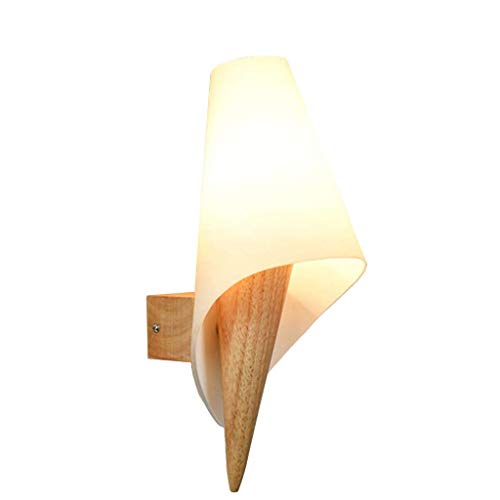 DYXYH Applique - Applique en bois en bois massif chaud Lampe de chevet mur Étude Salon Aisle lampe mur