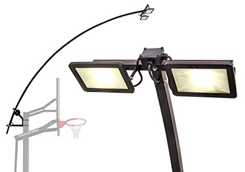 Goalrilla LED Basketball Hoop Light Illuminates backboard, Rim, and Court and Fits All Goalrilla and Other In-Ground Hoops (Renewed)